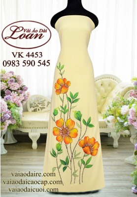 Vải áo dài hoa 3D-ADV2400