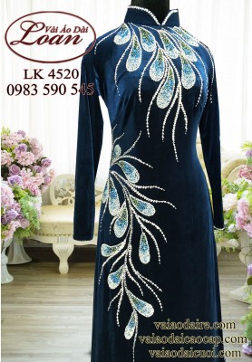 Áo dài kết pha lê cao cấp-ADK2453