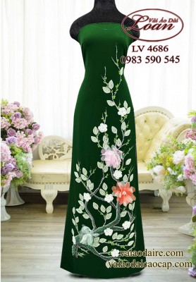 Vải áo dài kết hoa cao cấp-ADK2577