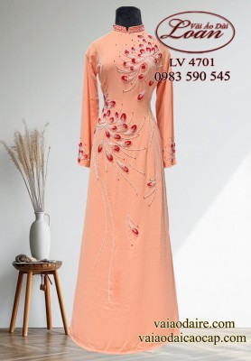 Áo dài kết pha lê cao cấp-ADK2584