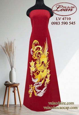 Vải áo dài thêu kết cao cấp-ADT2598