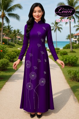 Vải áo dài kết Bồ Công Anh-ADK2603