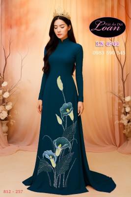 Vải áo dài kết hoa thủy vu-ADK2622