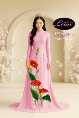 Vải áo dài kết pha lê cao cấp-ADV2627