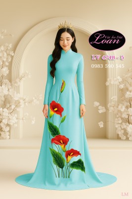 Vải áo dài kết pha lê cao cấp-ADV2627