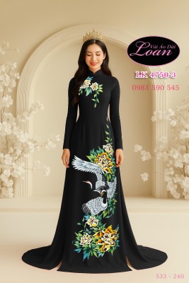 Vải áo dài kết pha lê cao cấp-ADV2628