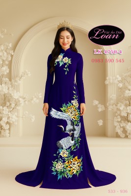 Vải áo dài kết pha lê cao cấp-ADV2628
