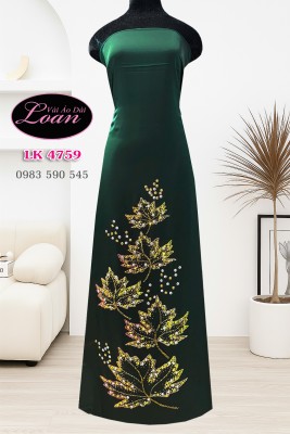 Vải áo dài kết pha lê đơn giản-ADK2631