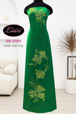 Vải áo dài kết pha lê đơn giản-ADK2633