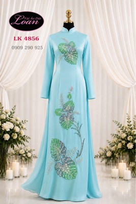 Vải áo dài kết pha lê cao cấp-ADK2702